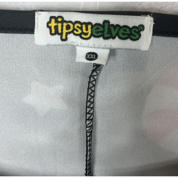 Tipsy Elves Women's Candy Cane Dress Holiday Black Size XXL NEW - Picture 4 of 7